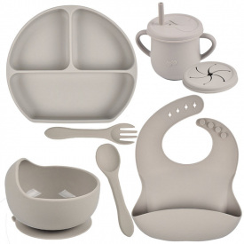 Набор силиконовой посуды 2Life Y20 6 предметов Бежевый (vol-10997)