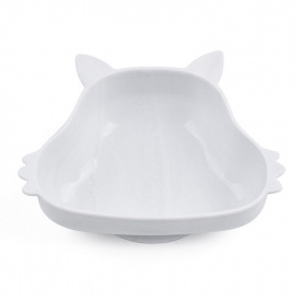 Силиконовая глубокая тарелка 2Life Белка Y1 350 мл Белый (v-11105)
