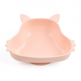 Силиконовая глубокая тарелка 2Life Белка Y4 350 мл Розовый (v-11108)