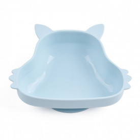 Силиконовая глубокая тарелка 2Life Белка Y5 350 мл Голубой (v-11109)