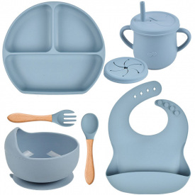 Набор силиконовой посуды 2Life Y21 6 предметов Оливковый (v-11149)