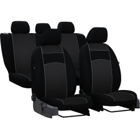 Авто чехлы с автоткани HYUNDAI i20 2008-2012 POK-TER VIP с серой вставкой