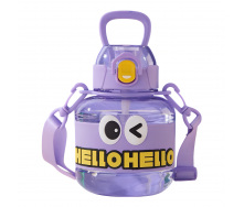 Детская бутылка для воды YIWU Hello-Hello 680 мл Фиолетовый (HP-14-46V)