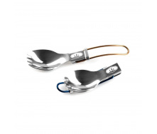 Ложка-вилка GSI Outdoors Glacier Folding Spork 9.9 см Стальной (1099-61100)