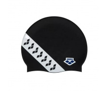 Шапочка для плавания Arena Icons Team Stripe Cap Black White One Size (1097-001463-111 UNI)