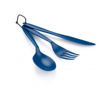 Комплект GSI Outdoors нож/вилка/ложка Tekk Cutlery 3 предмета Синий (1099-70526)