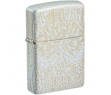Зажигалка бензиновая Zippo Tree of Life Woodgrain Design Белый (46697)