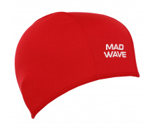 Шапочка для плавания текстильная MadWave POLY II M052103 Красный