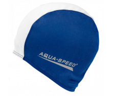 Шапочка для плавания Aqua Speed Polyester Cap Сине-белый One Size (1000-091-15)