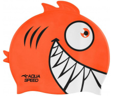 Шапочка для плавания Aqua Speed Zoo Pirana Оранжевый One Size (1000-246-75)