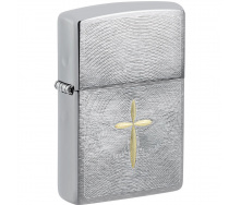 Зажигалка бензиновая Zippo Spiritual Cross Design Серебристый (46479)
