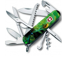 Складной нож Victorinox Huntsman Zodiac Зелёная деревянная змея 91 мм Разноцветный (1.3713.3_Z4310pk)