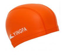 Шапочка для плавания текстильная с покрытием PU YINGFA C0077 Оранжевый