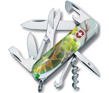 Складной нож Victorinox Climber Zodiac Зелёная змея 91 мм Разноцветный (1.3703.7_Z4270pk)