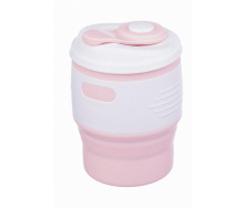 Складной силиконовый стакан с крышкой Tonna Barrel MARSHMALLOW