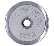 Блины (диски) хромированные HIGHQ SPORT TA-1457-15B 52мм 15кг Хром