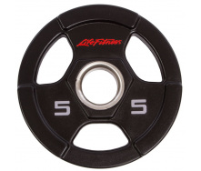 Блины диски полиуретановые LIFE FITNESS SC-80154-5 5кг Черный