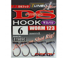 Крючок Decoy Worm 123 DS Hook masubari 06 5 шт/уп (1013-1562.01.89)