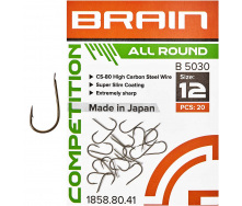 Крючок Brain All Round B5030 #12 20 шт/уп (1013-1858.80.41)