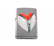 Зажигалка бензиновая Zippo ZIP HEART EBONY (28327)
