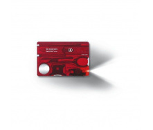 Многофункциональная швейцарская карта-нож Victorinox Swisscard 13 инструментов Красный (0.7300.T)