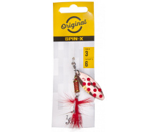 Блесна вращающаяся с бородкой LJ SPIN X LONG 03 весом 6 г (цв.GR)