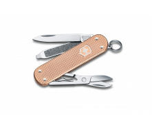 Нож-брелок Victorinox Classic SD Alox Colors Fresh Peach 58 мм, 5 функций, Бежевый (0.6221.202G)
