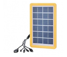 Зарядное устройство от солнечной батареи Gdlite 5в1 6V-3W USB Yellow