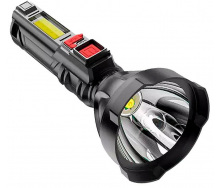 Карманный ручной аккумуляторный фонарик с зарядкой Flashlight USB 6х3х14 см Черный (S830USB)