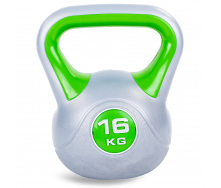 Гиря пластиковая Zelart TA-5734-16 16кг салатовый
