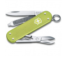Нож-брелок Victorinox Classic SD Alox Colors Lime Twist 58 мм, 5 функций, Зеленый (0.6221.241G)