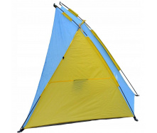 Пляжная палатка-тент Send Tent Ракушка двухместная с каркасом Желтая с синим