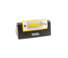 Фонарь магнитный с регулировкой наклона бокового света MASTERTOOL 125х52х52 мм 6xLED+COB LED 4xAAA 94-0809