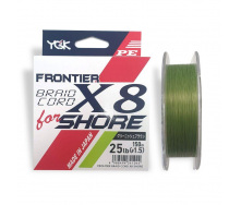 Шнур YGK Frontier Braid Cord X8 150m #1.5/0.205mm 25lb/11.3kg (1013-5545.02.98)