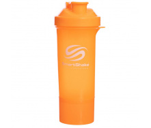 Шейкер 2-х камерный для спортивного питания SMART SHAKER SLIM FI-5054 Оранжевый