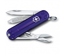 Складной нож Victorinox Classic 58 мм 7 функций Фиолетовый полупрозрачный (0.6223.T29G)
