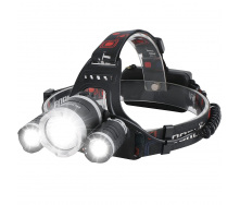 Налобный фонарик RIAS RJ-3000 COP Cree T6+2Q5 2x18650 Black (3_01762)