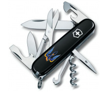 Складной нож Victorinox Climber Ukraine Трезубец-Ласточка (1.3703.3_T1230u)