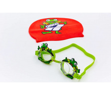 Набор для плавания детский очки и шапочка ARENA WORLD AR-92295-20 Green (ZA04094)