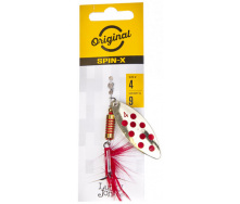 Блесна вращающаяся с бородкой LJ SPIN X LONG 04 весом 9 г (цв.GR)