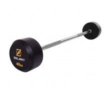 Штанга фиксированная прямая обрезиненная Zelart Rubber Coated Barbell TA-2685-40 40кг