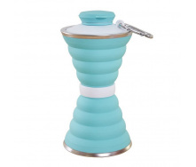 Складная силиконовая бутылка RIAS Folding Travel Water Cup 0.5L Blue (3_03052)