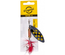 Блесна вращающаяся с бородкой LJ SPIN X LONG 05 весом 12 г (цв.BF)