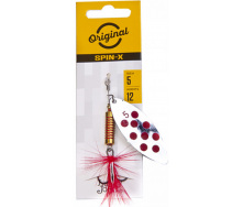 Блесна вращающаяся с бородкой LJ SPIN X LONG 05 весом 12 г (цв.SR)