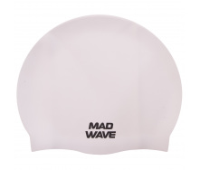 Шапочка для плавания MadWave Intensive Big M053112 Белый