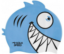 Шапка для плавания Aqua Speed Zoo Pirana One Size Бирюзовый (246-02)