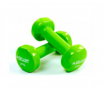 Гантели для фитнеса с виниловым покрытием Zelart Beauty TA-5225-3 Green (SKL0346)