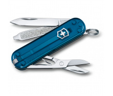 Складной нож Victorinox Classic 58 мм 7 функций Синий полупрозрачный (0.6223.T61G)