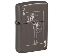 Зажигалка бензиновая Zippo 150 Windy Design Черная (49797)