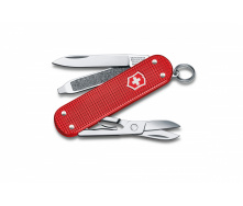 Нож-брелок Victorinox Classic SD Alox Colors Sweet Berry 58 мм, 5 функций, Красный (0.6221.201G)